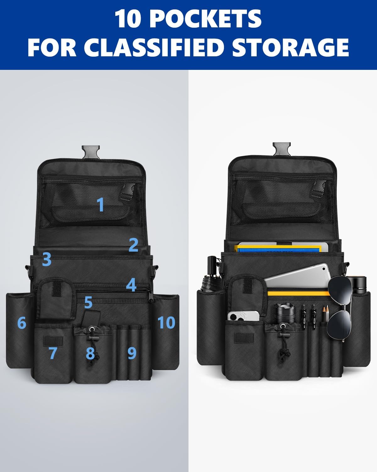 Front Seat Laptop Car Storage Organizer