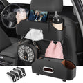 Black Multi-Pocket Car Back Seat Organizer