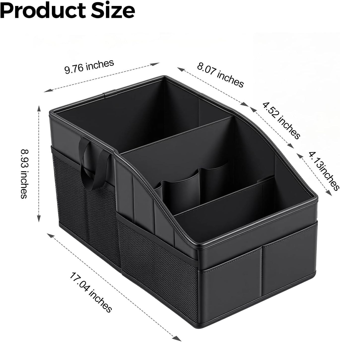 Leather Heavy Duty Car Backseat Organizer