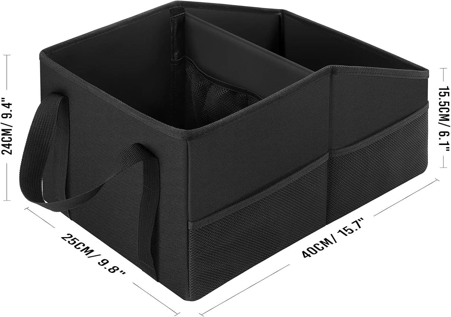 Multi-Pocket Divided Car Caddy Storage Organizer