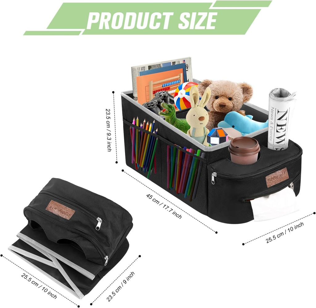 White Elf Partitioned Car Seat Organizer
