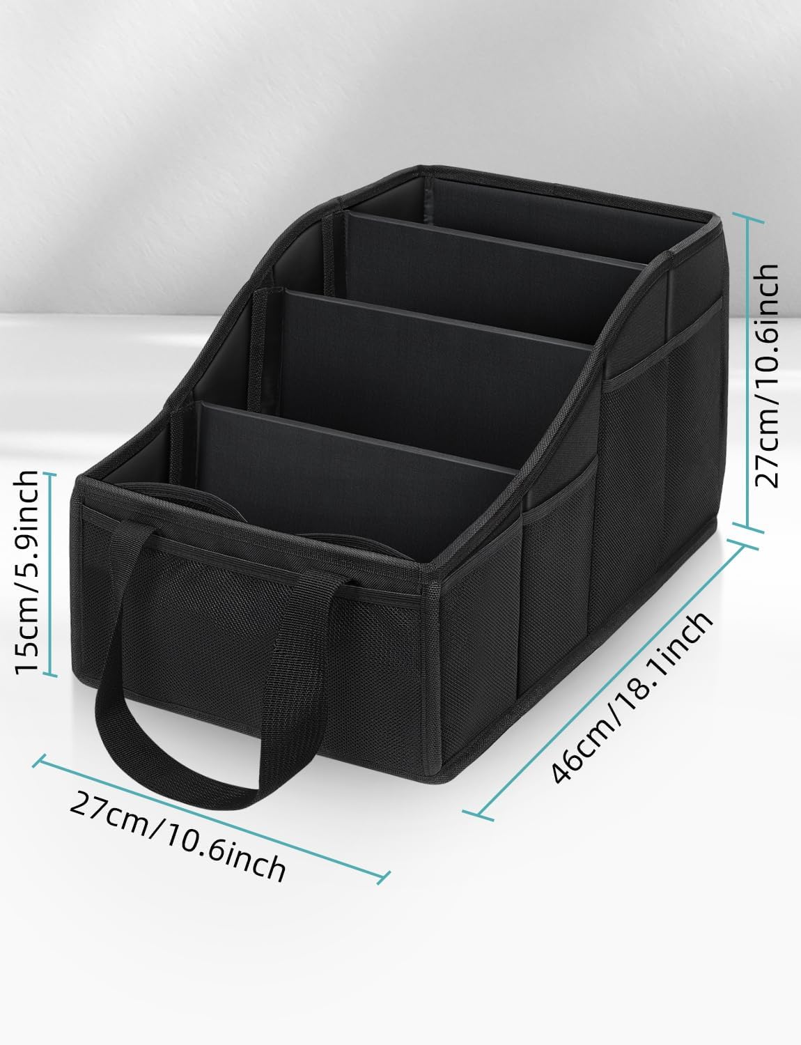 Black Multi-Compartment Backseat Car Organizer