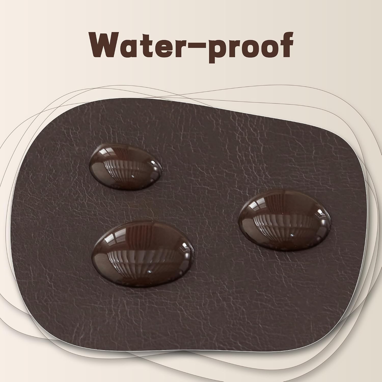 Brown Round Removable Top Ottoman