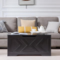 Ink Black Large Safety Hinge Storage Chest Bench