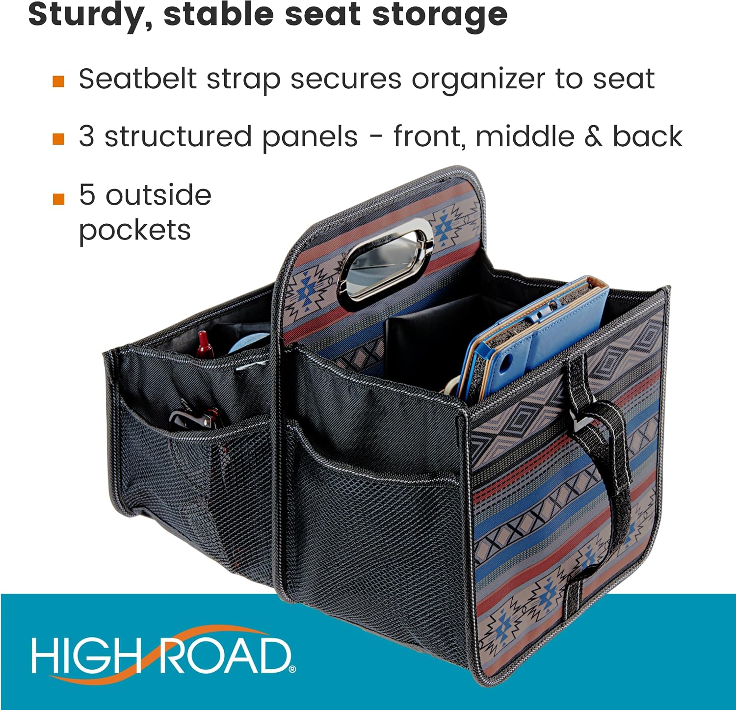 High Road Front Seat Car Caddy Organizer