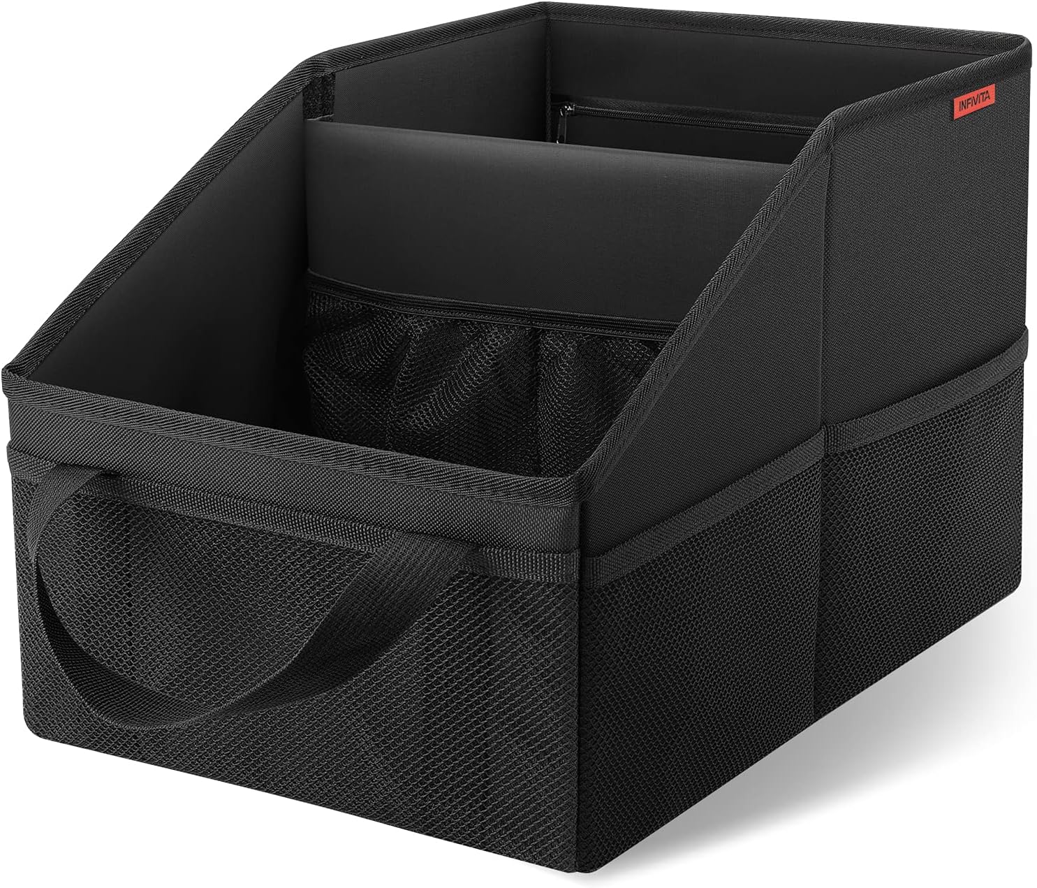 Multi-Pocket Divided Car Caddy Storage Organizer