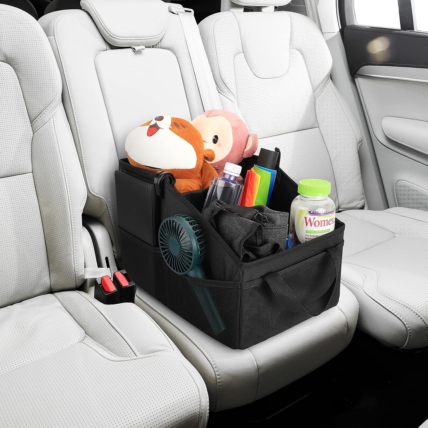 Multi-Pocket Divided Car Caddy Storage Organizer