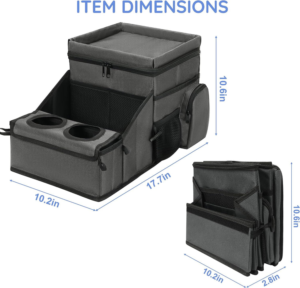 Car Hop Front Seat Organizer with Laptop Tray & Divider