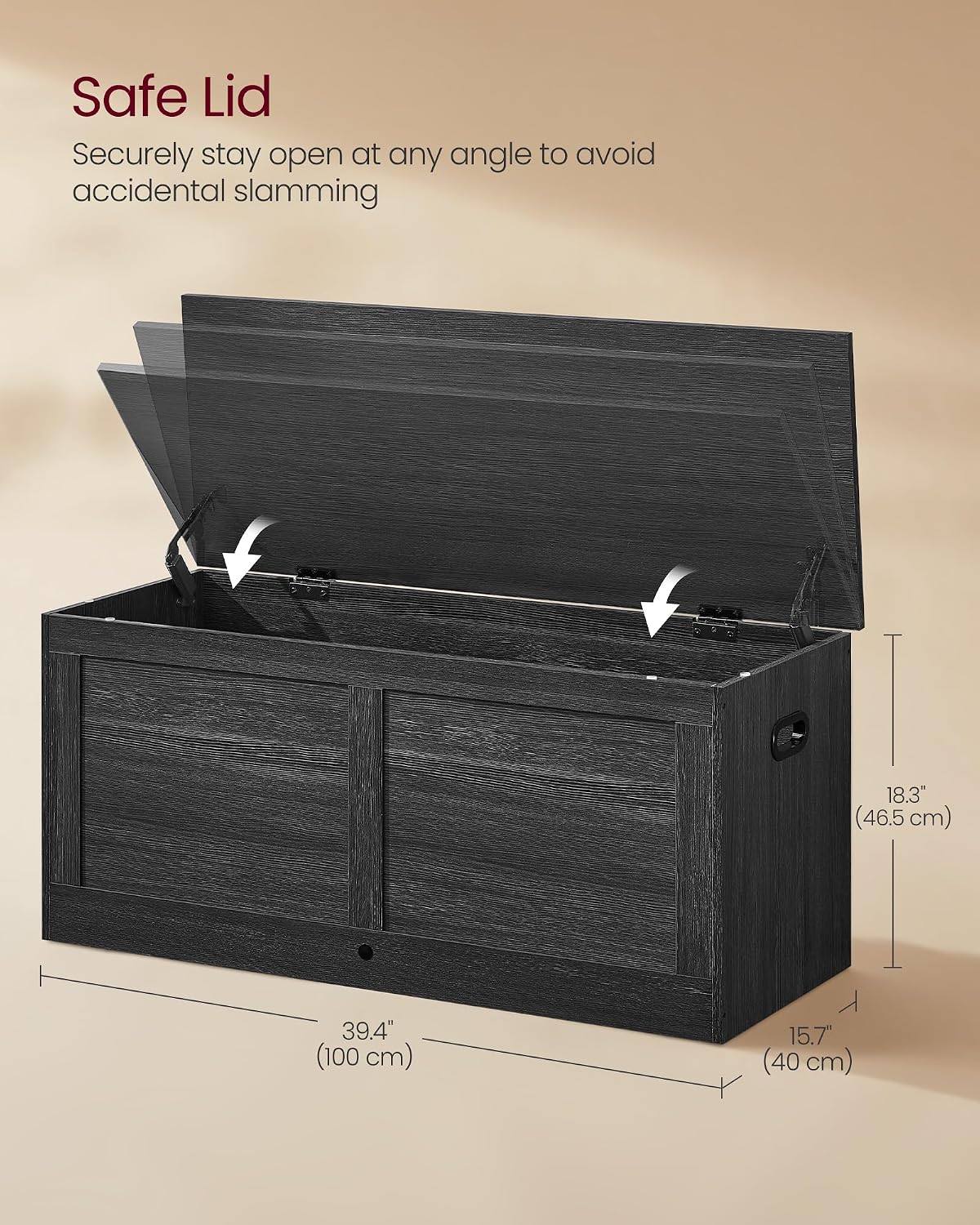Gray Farmhouse Flip Storage Bench
