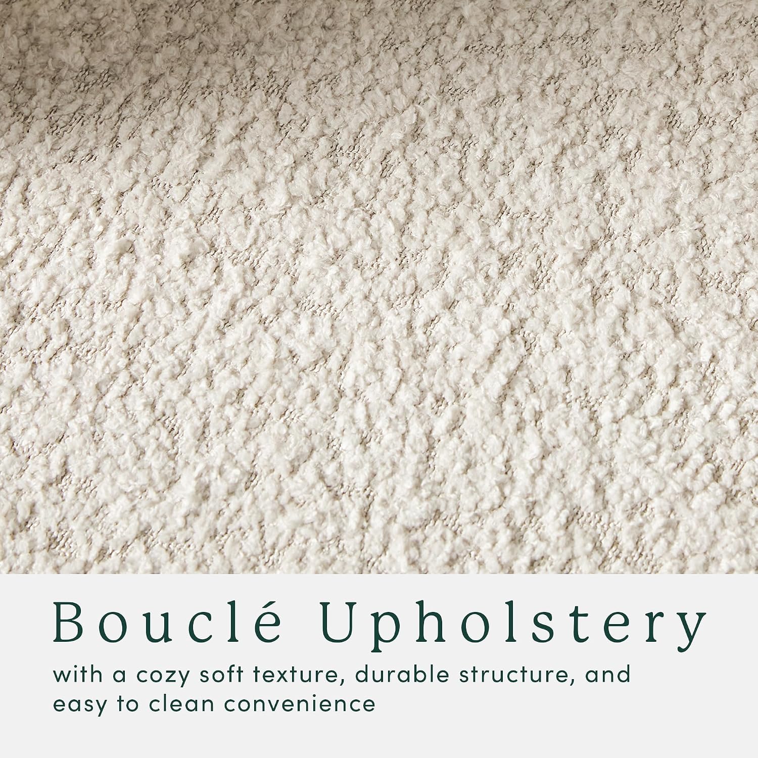 Ivory Bouclé Linley Large Storage Ottoman