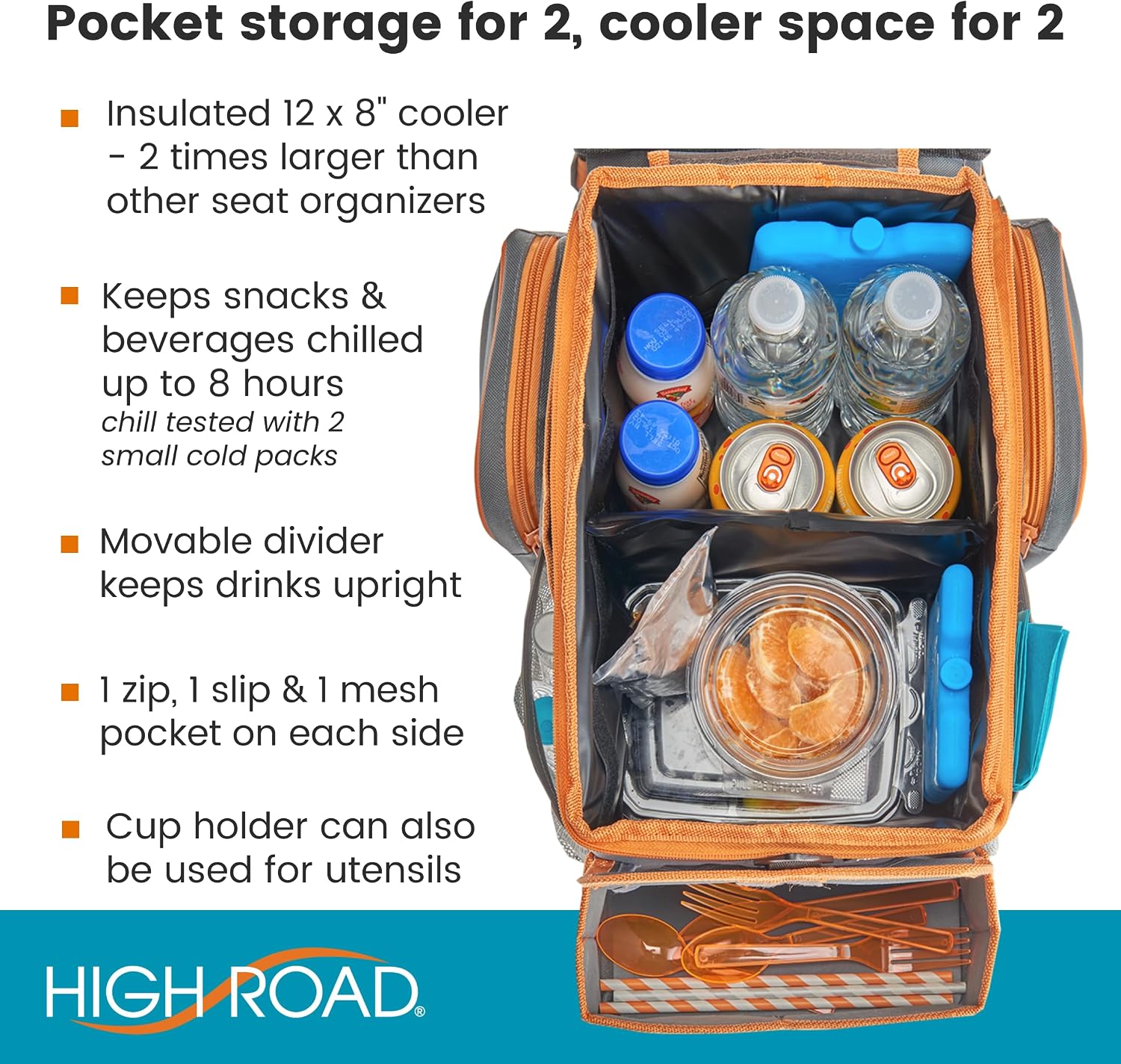 Gray High Road CarHop Cooler Caddy