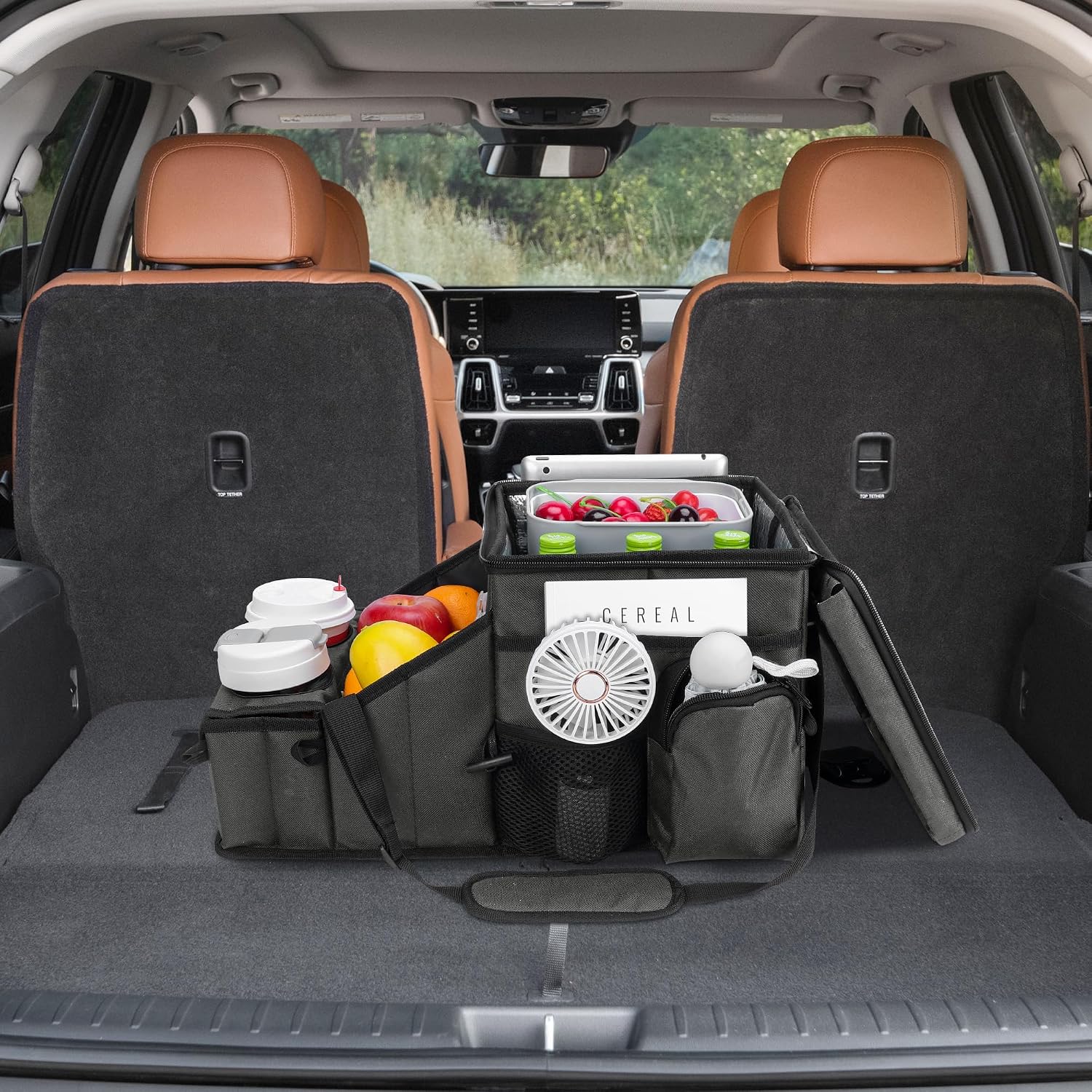 Car Hop Front Seat Organizer with Laptop Tray & Divider