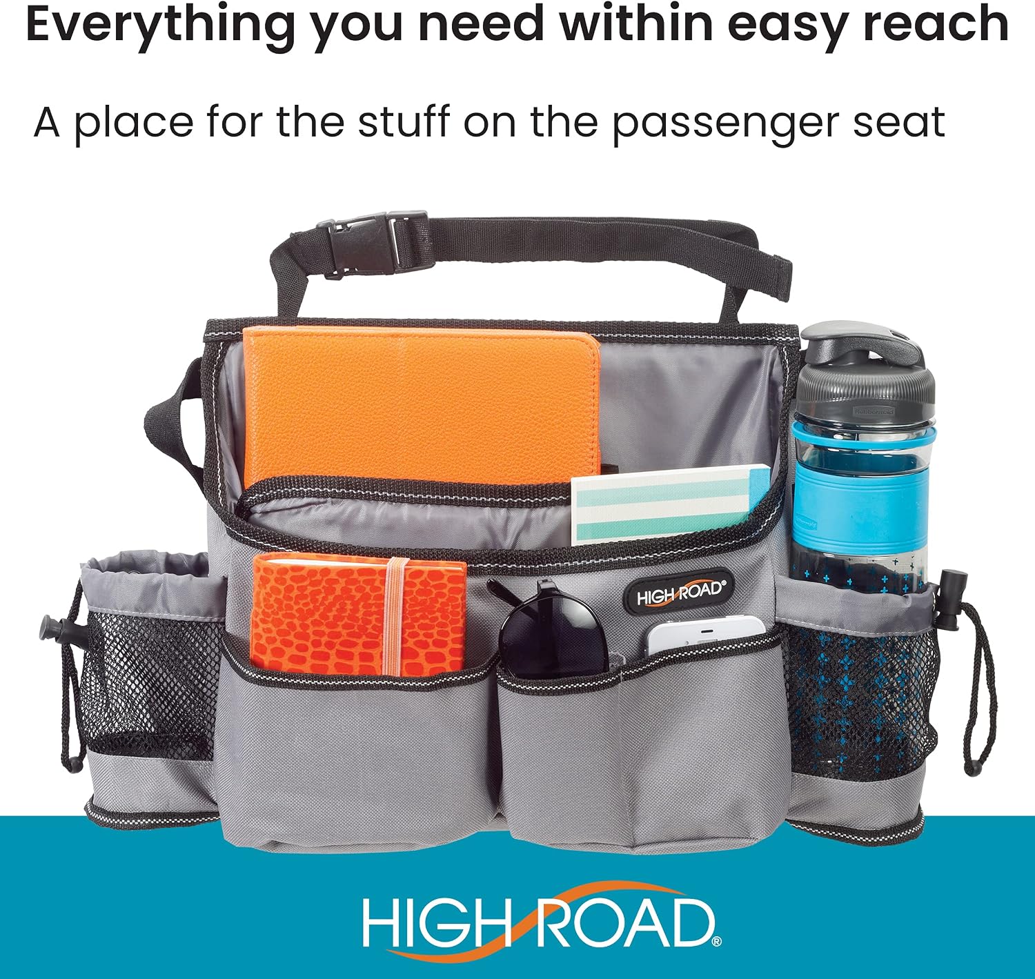 SwingAway Front Seat Car Storage Organizer